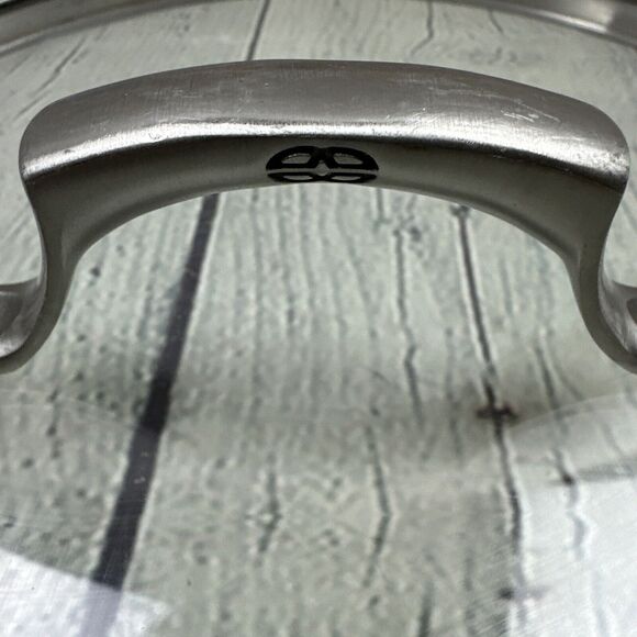 CALPHALON 11 1/2”‎ 11.5 Inch OD Round Replacement Glass Stainless Steel Lid - Picture 6 of 8